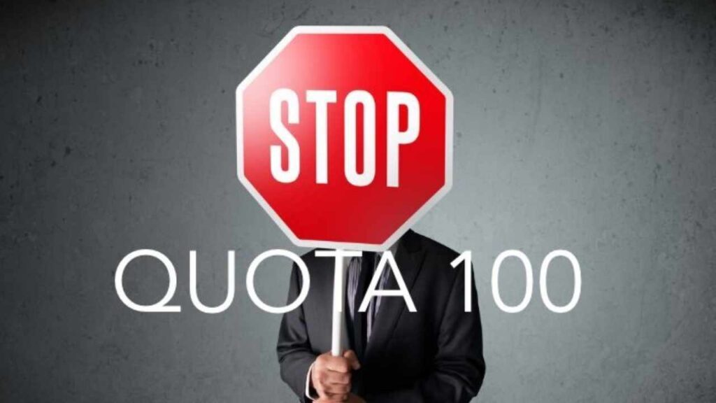 stop quota 100 assigaeta news